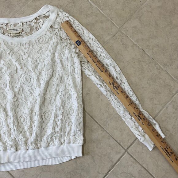 Ralph Lauren Denim & Supply Antique Cream Lace Peasant Top Size small - Picture 8 of 10